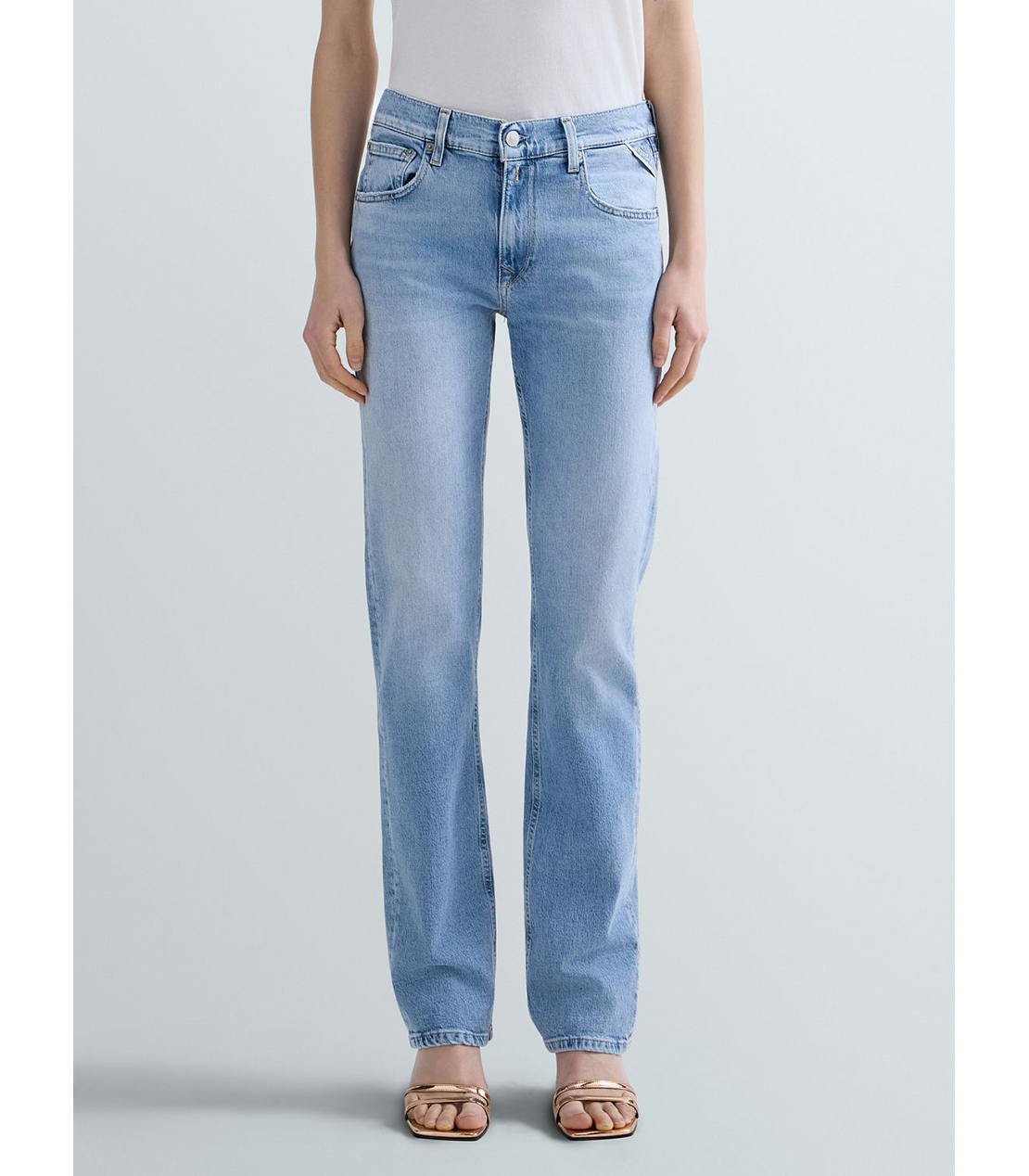 ストレートAKEME ライトブルーストレッチデニム